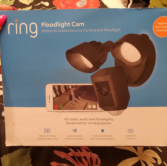 NEW! RING Floodlight Camera Motion Activated
